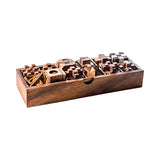 12 Escape Room Wooden Brain Teaser Puzzle Set