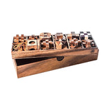 12 Escape Room Wooden Brain Teaser Puzzle Set
