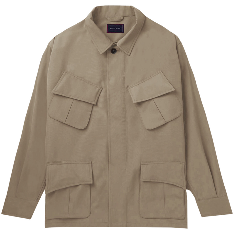 Lightweight Stretch Cotton Army Jacket (Made to Order)