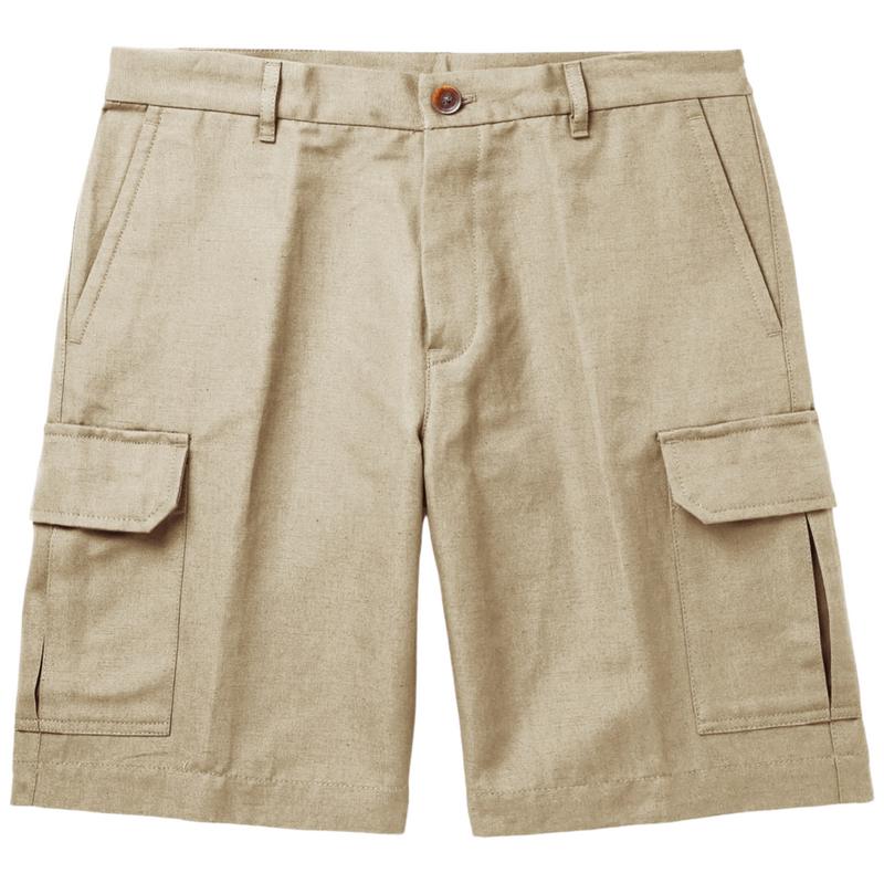 Cotton Linen Cargo Shorts (Made to Order)