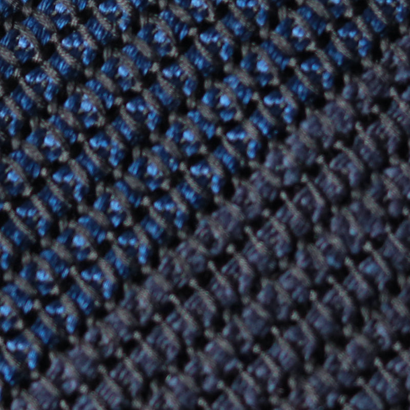 Fresco Tweed Panel Tie (Dark Navy x Dark Navy)