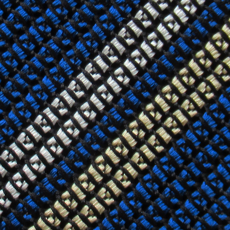 2 Line Regimental Tie (Navy x Beige)