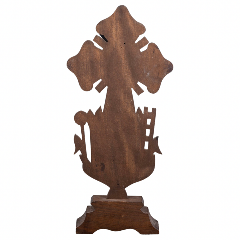 Vintage Wooden Standing Cross