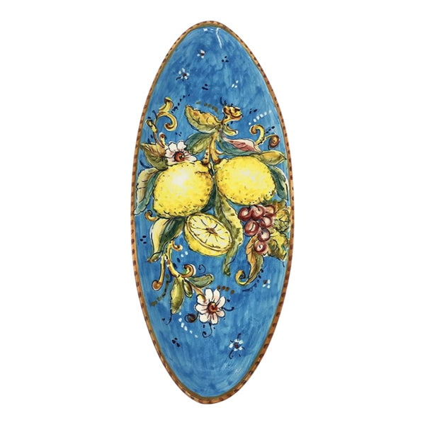 Hand painted Italian Ceramic Serving Plate - "Amalfi lemons"