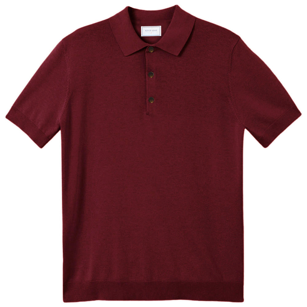 COTTON CASHMERE KNIT POLO SHIRT – Kevin Seah Online