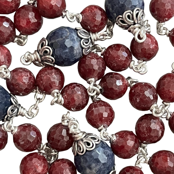 Ruby and Sapphire Rosary