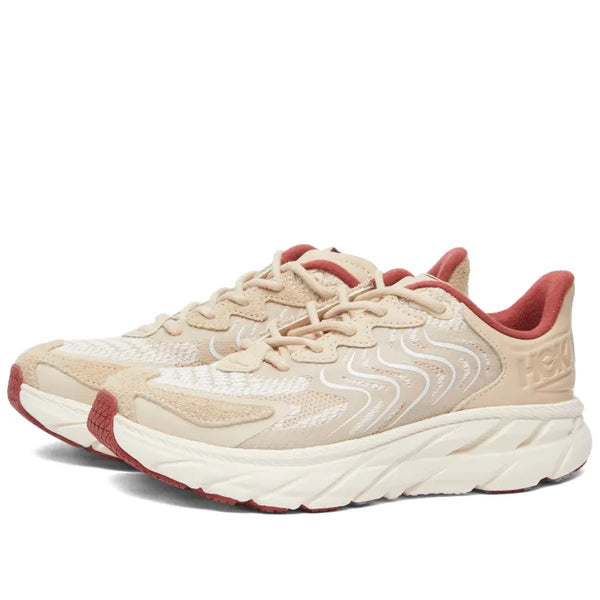 HOKA ONE ONE U CLIFTON LS - SAND / WINE