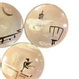 Hand-Painted Asahigama Meimeizara Plate Set of 5 – Seasonal Scenes of Uji, Kyoto
