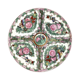 Vintage Rose Medallion Chinese Porcelain Plate