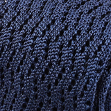Blue Zigzag Silk Knitted Tie