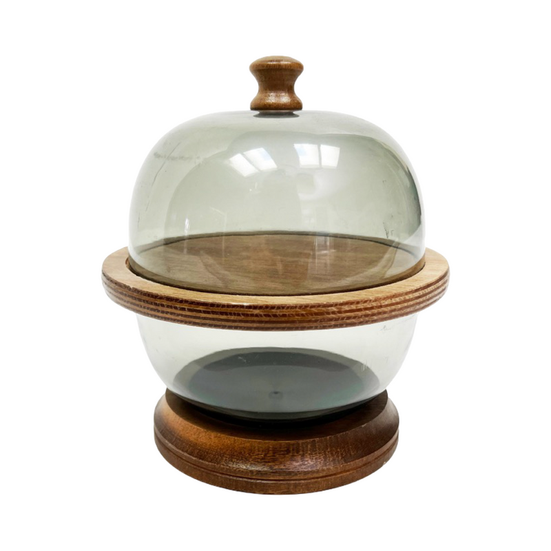 Vintage Mid Century two tiered globe charcuterie display