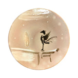 Hand-Painted Asahigama Meimeizara Plate Set of 5 – Seasonal Scenes of Uji, Kyoto