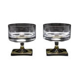 Vintage 1950’s ROSENTHAL Edel Bar smoked glasses