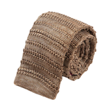 “Reims” Striped Silk Knitted Tie