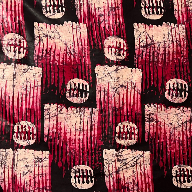 AFRICAN WAX BATIK - Abstract Motif