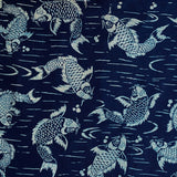 Fish Hand Dyed Indigo Print
