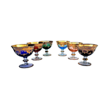 Vintage 1970’s Murano Harlequin Cups (Set of 6)