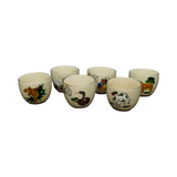 Vintage Japanese Zodiac Sake Cup 12pcs Set