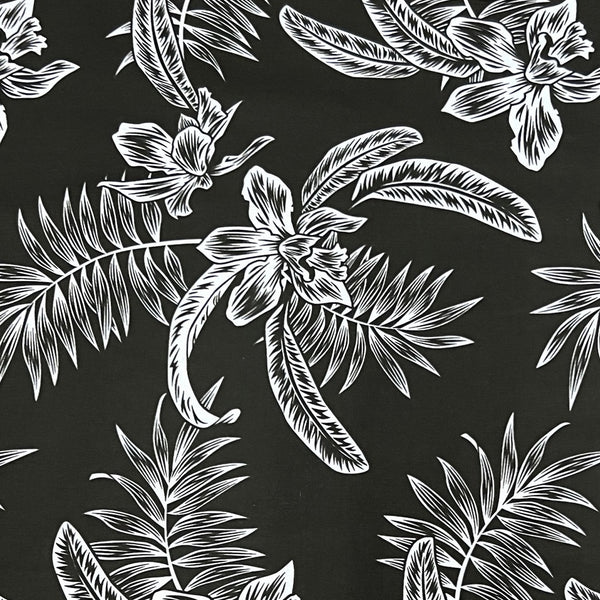 Floral Fern Garden Print (Black / White)