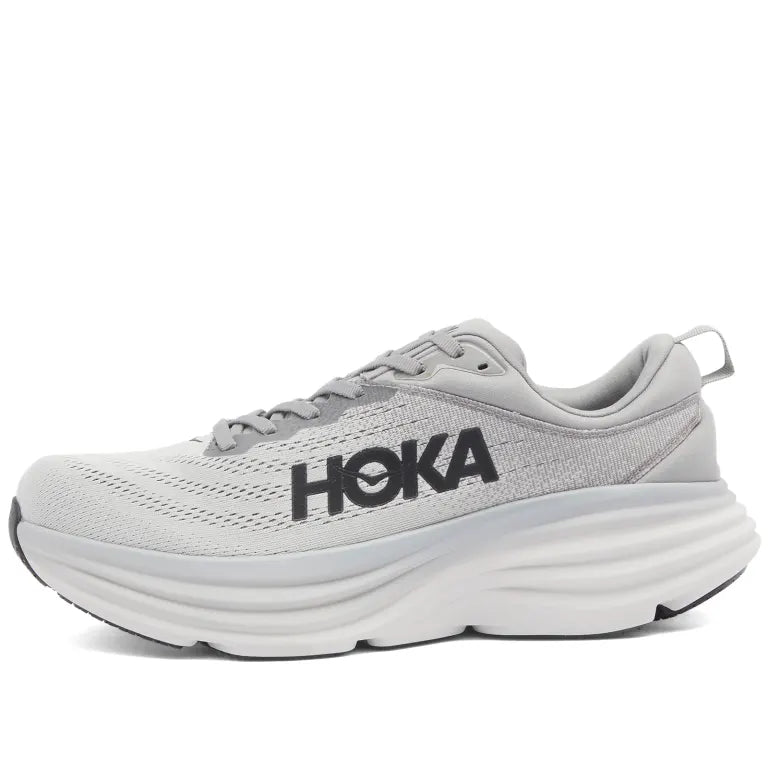 HOKA ONE ONE M BONDI 8 - GREY/WHITE