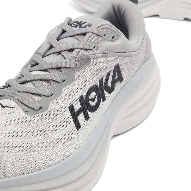 HOKA ONE ONE M BONDI 8 - GREY/WHITE