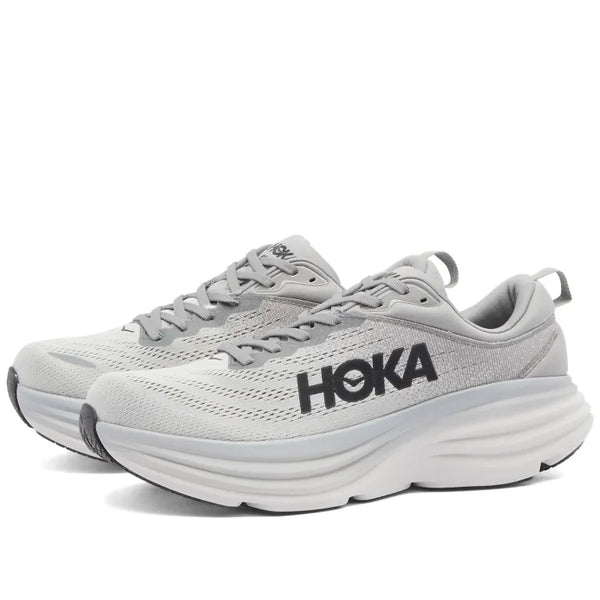 HOKA ONE ONE M BONDI 8 - GREY/WHITE