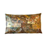 Reversible Golden Silk Obi Cushion - Patterns