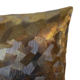 Reversible Black Silk Obi Cushion - Flowers