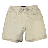 WASHED COTTON SHORTS - LIGHT BEIGE