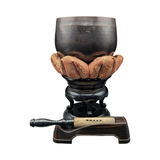 Vintage Japanese Bronze Orin Singing Bowl Set