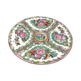 Vintage Rose Medallion Chinese Porcelain Plate