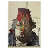 Horst Janssen Signed Self-Portrait Danish Exhibition Poster