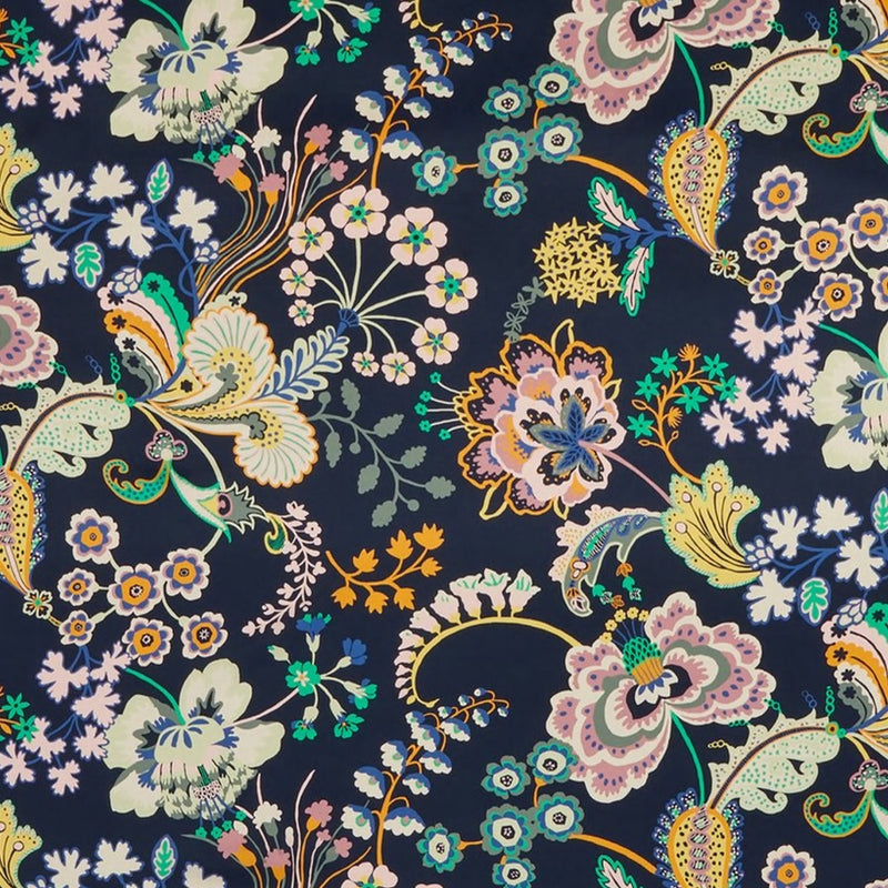 Floral Symphony Silk Satin