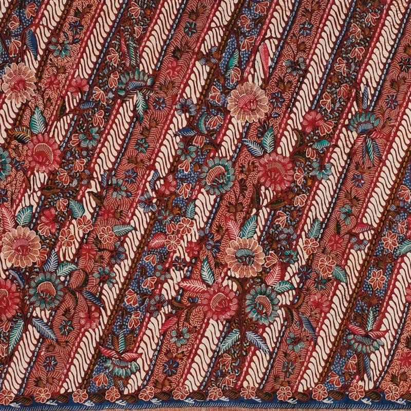 "Dlorong Liris” Motif from Sidomukti Hand Drawn Indonesian Cotton Batik Tulis