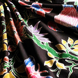 "Angsa" (Swan) Lake Scene in Sogan Style Hand Drawn Indonesian Cotton Batik Tulis