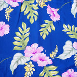 BAMBOO ORCHID BLUE HAWAIIAN RAYON