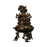 Tibetan Bronze Lion Incense Burner