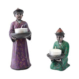 Vintage Chinese Figurines Candle Holders