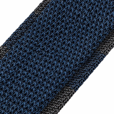 Blue & Grey Striped Silk Knitted Tie
