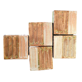 Tamayama Yasuo 
Oribe Ware Square Small Bowls by Tamayama Kiln – Set of 5