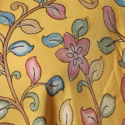Hand Painted Kalamkari Silk