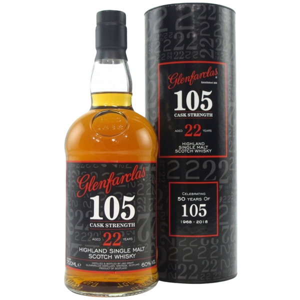 GLENFARCLAS 105 CASK STRENGTH 22 YEAR OLD / 50TH ANNIVERSARY