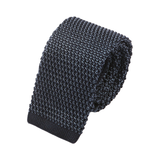 Navy Blue Star Silk Knitted Tie