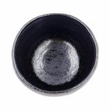 Black Raku Chawan by Kawasaki Waraku