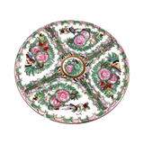 Vintage Rose Medallion Chinese Porcelain Plate