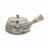 Marbled Nerikomi Tokoname-yaki Trapezoidal Teapot