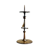 Vintage Lajos Muharos Bronze Candle Holder