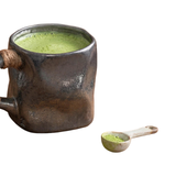 Warped Ceramic Cup with Rope Detail Handle