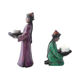 Vintage Chinese Figurines Candle Holders