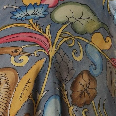 Hand Painted Kalamkari Silk